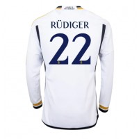 Billiga Real Madrid Antonio Rudiger #22 Hemma fotbollskläder 2023-24 Långärmad